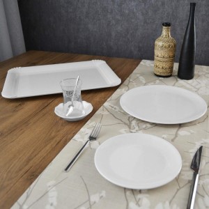 8 Kişilik 18 Parça Melamin Çay Pasta Takımı